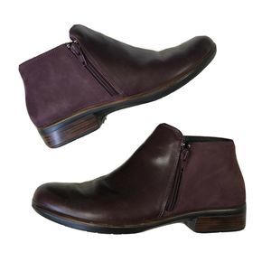 Naot Helm Bordeaux Leather Women's Ankle Boot